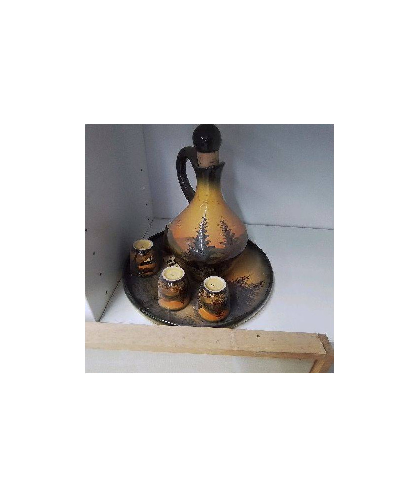 SERVICE A LIQUEUR EN CERAMIQUE 