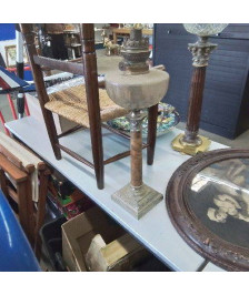 LAMPE A PETROLE CRISTAL TAILLÉ