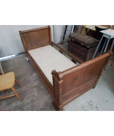 LIT ROULEAU EN NOYER