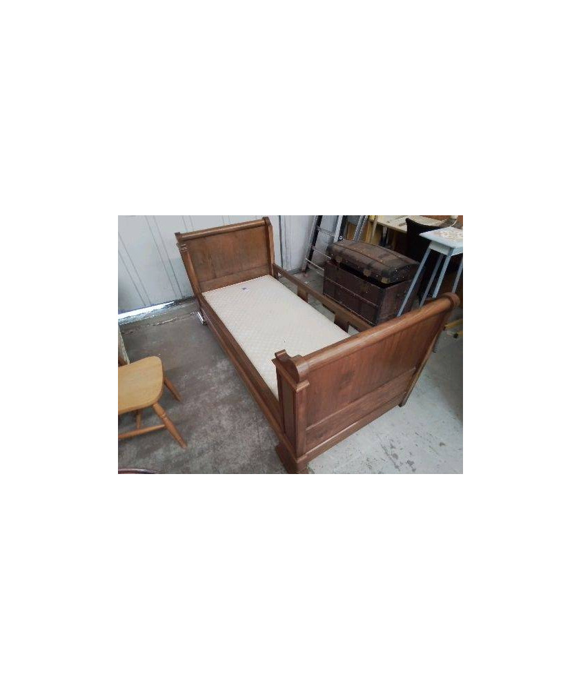 LIT ROULEAU EN NOYER