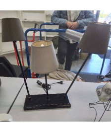 LAMPE A POSER 3 TETES ORIENTABLES
