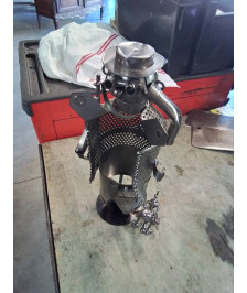 SCULPTURE MÉTAL AU CHASSEUR