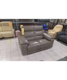 CANAPE CUIR 2PL TAUPE MONSIEUR MEUBLE