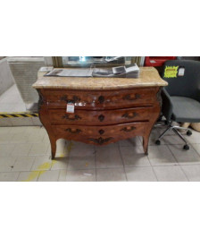 COMMODE BOIS DE RONCE MARQUETEE