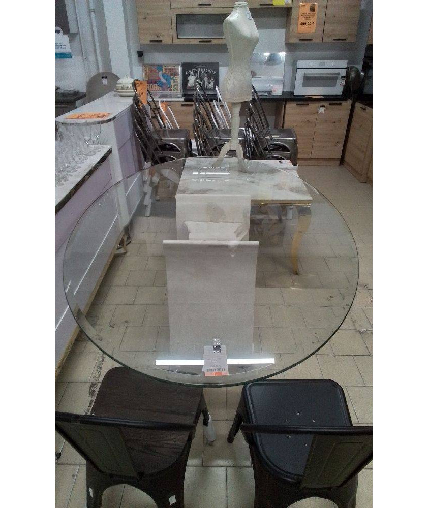 TABLE OVALE PIED STUCK