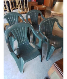 FAUTEUIL DE JARDIN RÉSINE VERTE PRIMA