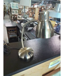 LAMPE DE BUREAU FLEXIBLE  MÉTAL DORÉ 