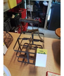 PORTE BOUTEILLES FER FORGÉ ANSE BOIS DÉBUT XXE