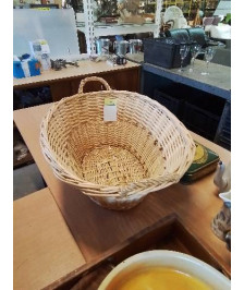 PANIER OVALE VANNERIE 2 ANSES