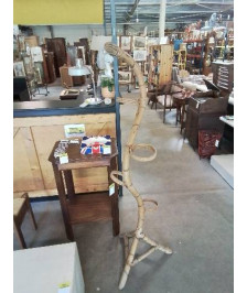 PORTE PLANTE SERPENT ROTIN 4 POTS ANNÉES 60