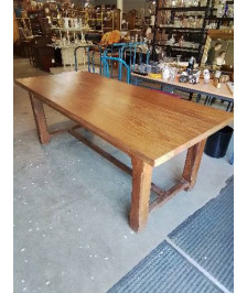 TABLE RECTANGULAIRE A ENTRETOISE ORME 1 TIROIR 200X90X77CM 