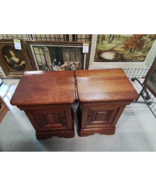 PAIRE DE CHEVETS STYLE LOUIS PHILIPPE 1 PORTE 1 TIROIR 