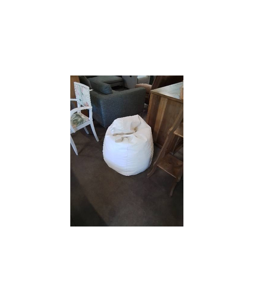 SIEGE POIRE TISSU ECRU 