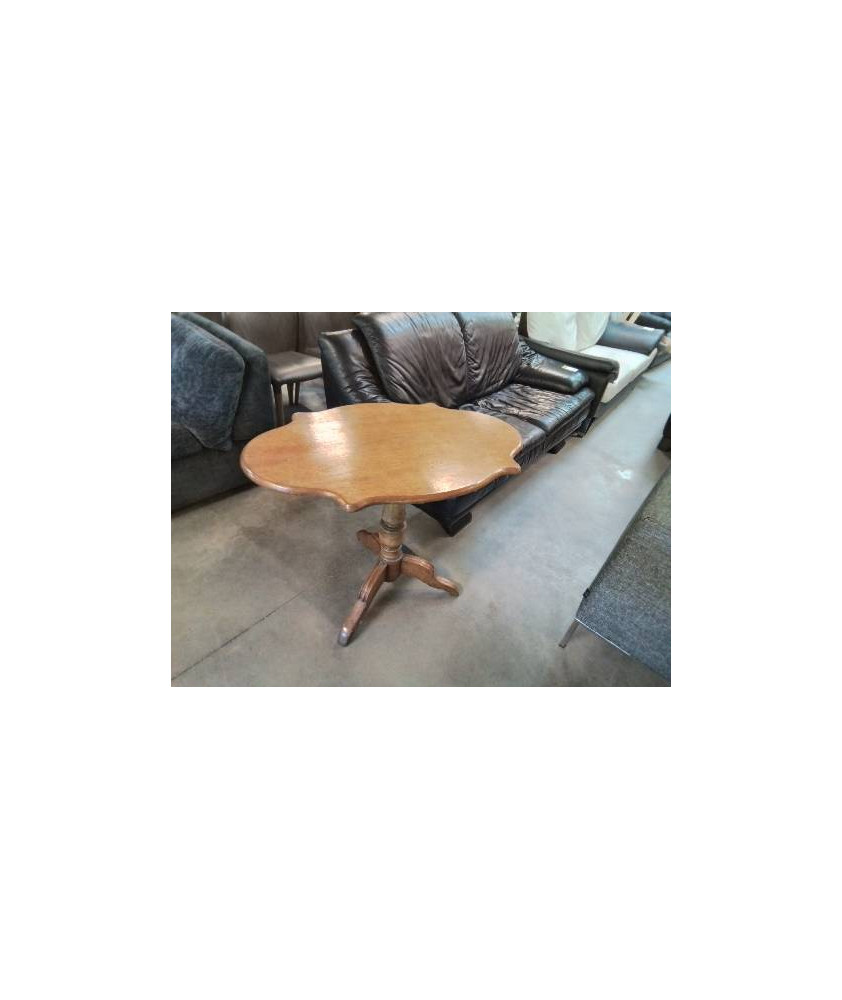 GUERIDON VIOLONNE TRIPODE PLATEAU CHANTOURNÉ 