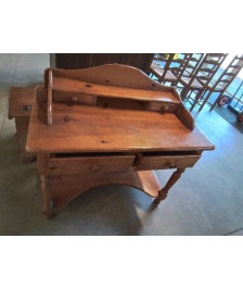 COIFFEUSE PIN A COLONNES T2 TIROIRS 