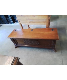 COFFRE BOIS PIEDS GRIFFUS 