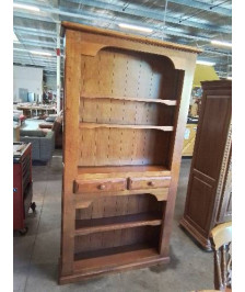 BIBLIOTHÈQUE BOIS 2 TIROIRS 