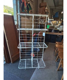 ETAGERE FER FORGE LAQUE ET LAITON