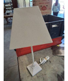 LAMPE BOIS ET MÉTAL ECRU AJ ÉCRU 