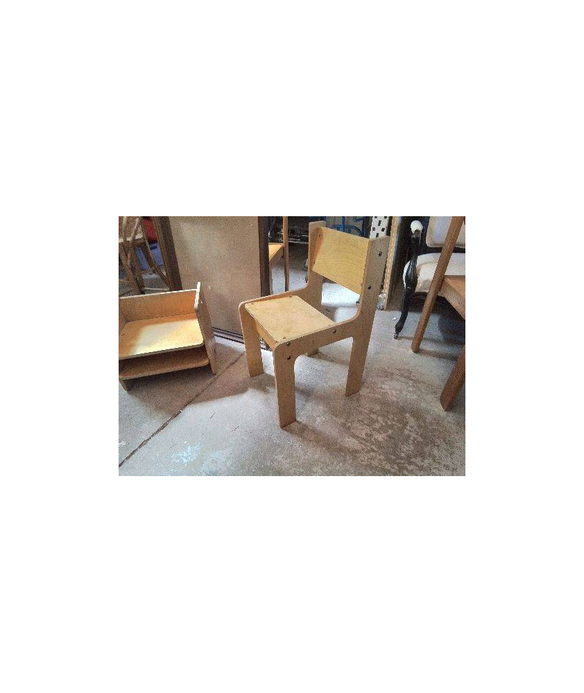 CHAISE EN CONTRE-PLAQUÉ ANNEE 70