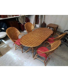 SALON DE JARDIN EN CHÂTAIGNIER