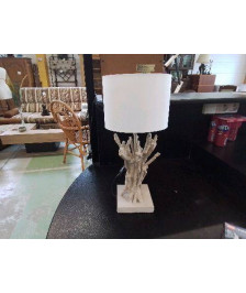 LAMPE A POSER BOIS FLOTTÉ