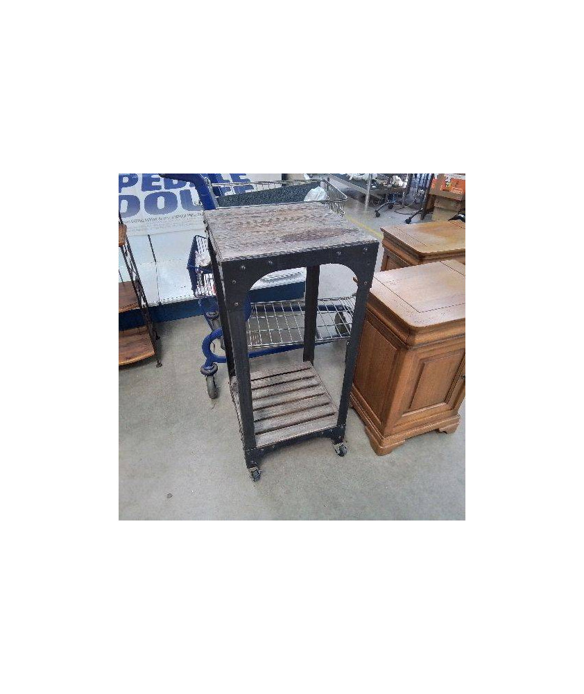 DESSERTE BOIS ET FER 