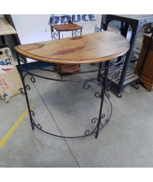 CONSOLE EN FER ET BOIS 