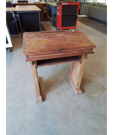 ECRITOIRE BOIS CLAIR RÉGLABLE HAUTEUR FERET HYGIÉNIQUE BREVETÉ S.G.D.G DÉBUT XXE