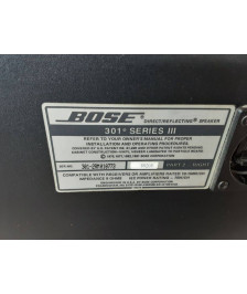 ENCEINTES BOSE 301 SERIE III LA PAIRE