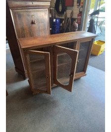 BUFFET PIN 3 PORTES GRILLAGÉ 