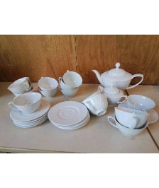SERVICE À THÉ BLANC 