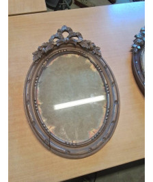 ENCADREMENT OVALE BOIS SCULPTÉ STYLE LOUIS XVI