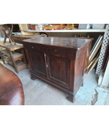 BUFFET DEUX PORTES BOIS NOIRCI