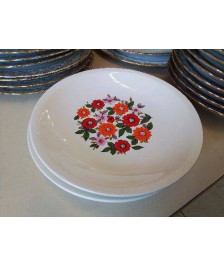 LOT DE 3 ASSIETTES PORCALAINE DE GIEN