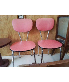 CHAISE FORMICA ROUGE