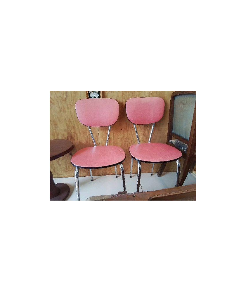 CHAISE FORMICA ROUGE