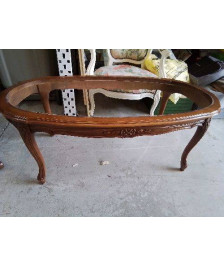 TABLE STYLE LOUIS XV AVEC DESSUS MARBRE