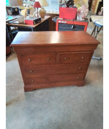 COMMODE BOIS CLAIR 4 TIROIRS STYLE LOUIS PHILIPPE 