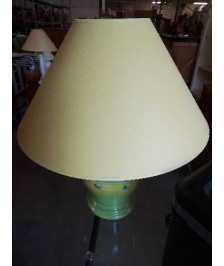 LAMPE BALUSTRE CÉRAMIQUE VERT ET BLEU AJ JAUNE