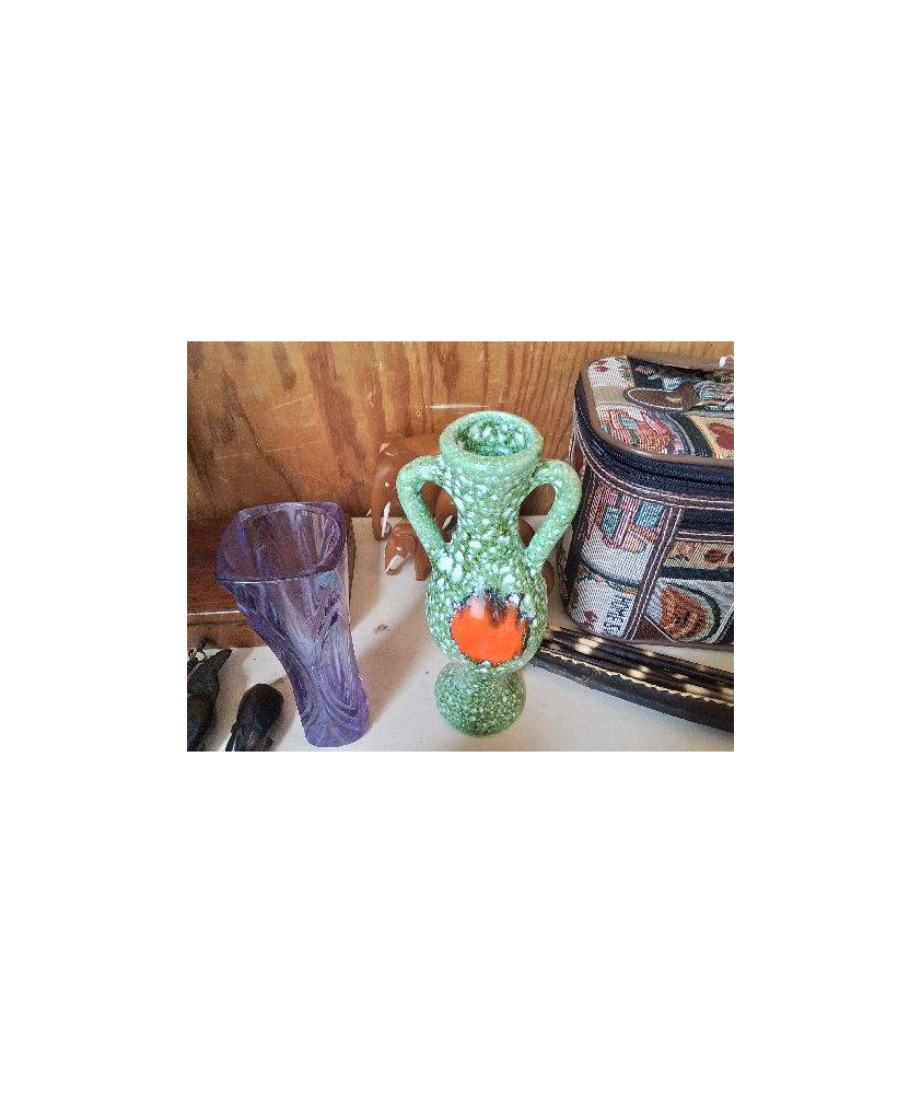 VASE VERT STYLE VALLAURIS 