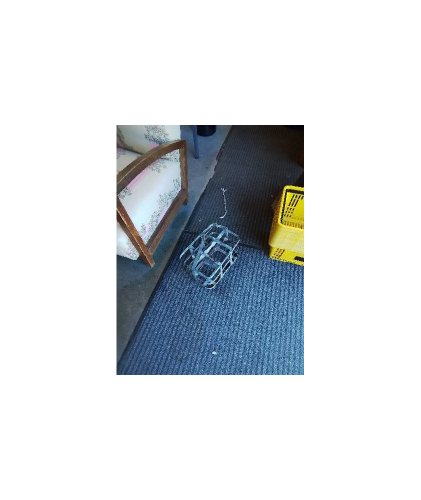 PORTE BOUTEILLES MÉTAL 6 BTS ANNÉES 50