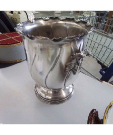 SEAU A CHAMPAGNE METAL ARGENTÉ 