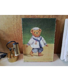 REPRODUCTION CADRE OURSON DE FABRICE DE VILLENEUVE 