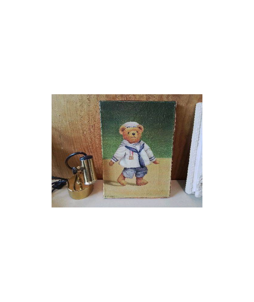 REPRODUCTION CADRE OURSON DE FABRICE DE VILLENEUVE 