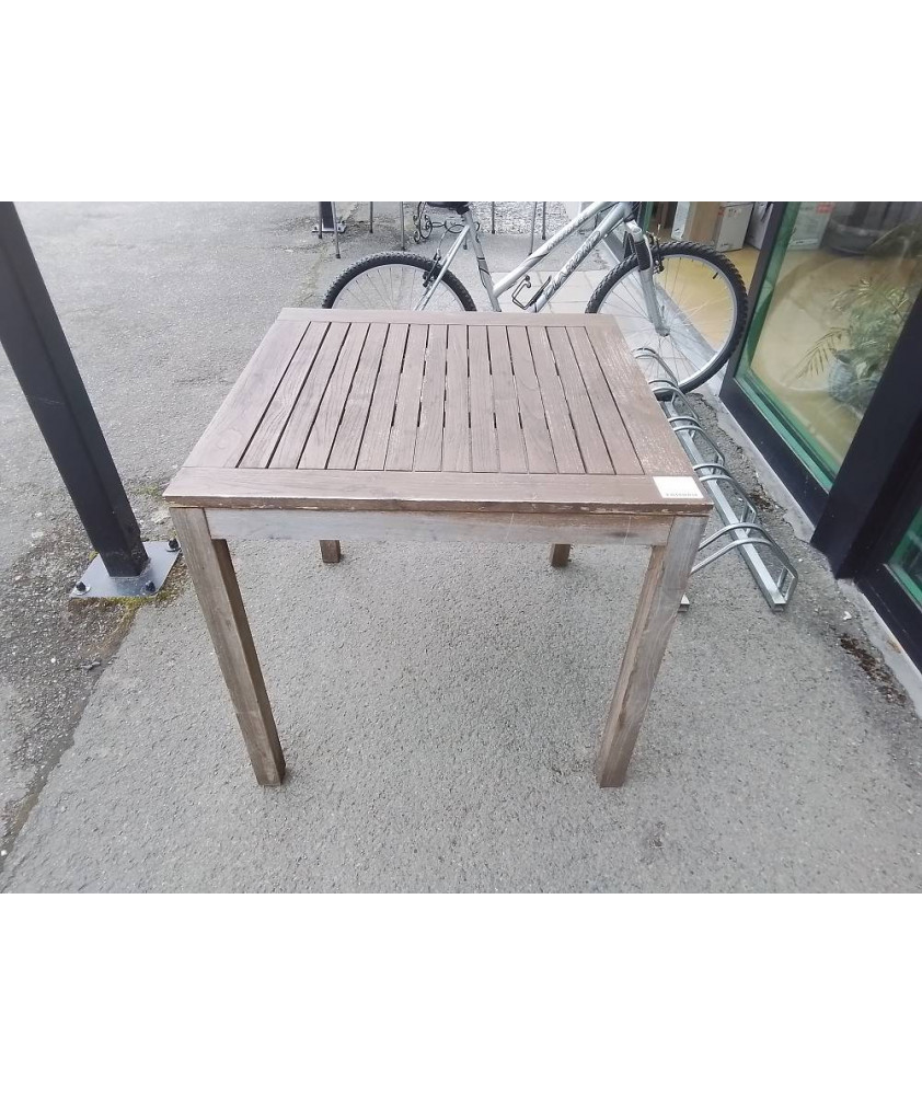 TABLE BISTROT TECK 80X80
