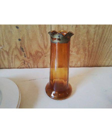 VASE EN VERRE JAUNE 