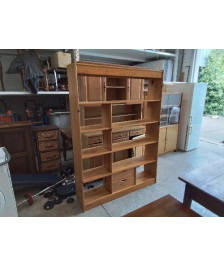 ÉTAGÈRE BIBLIOTHÈQUE EN PIN 
