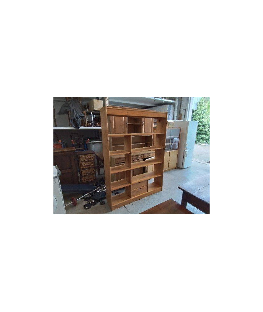 ÉTAGÈRE BIBLIOTHÈQUE EN PIN 