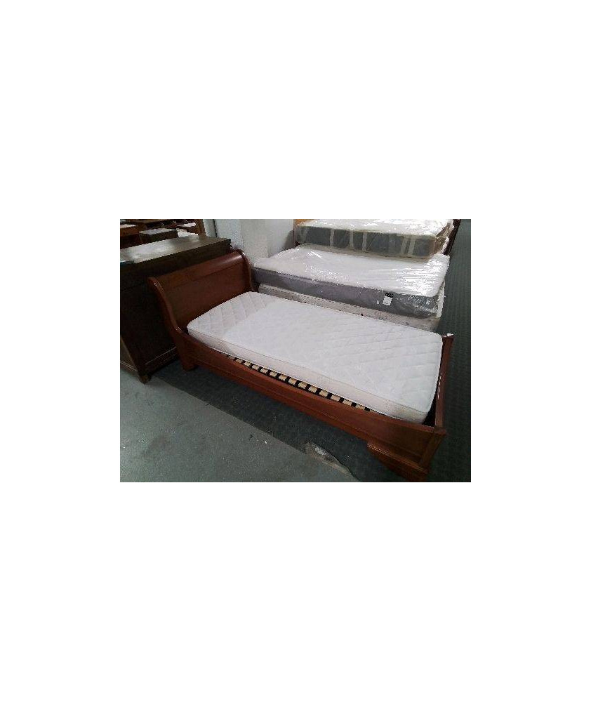 LIT 1 PLACE EN MERISIER STYLE LOUIS PHILIPPE 90X190 CM